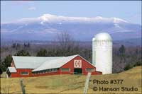 Mt Mansfield and Farm